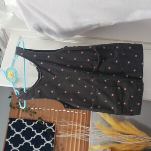 H&M Black Top with Pink Floral Accents